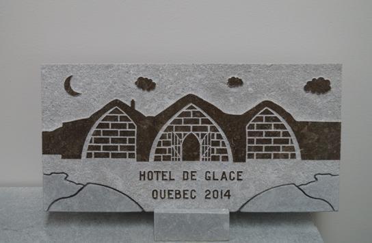 sculpture calcaire St-marc hôtel de glace